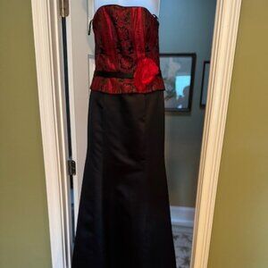 Scott McClintock Brocade & Black Satin